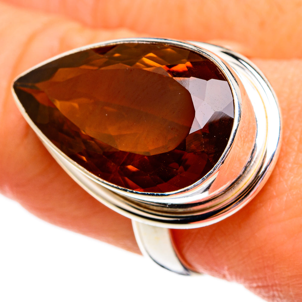 Mandarin Citrine Rings handcrafted by Ana Silver Co - RING78552