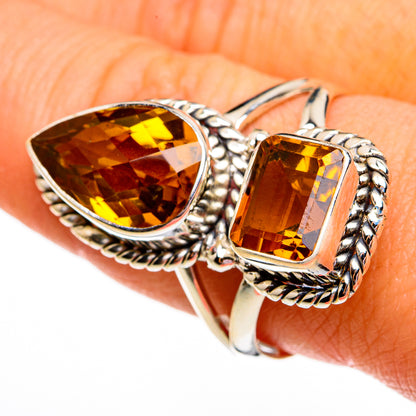 Mandarin Citrine Rings handcrafted by Ana Silver Co - RING78555