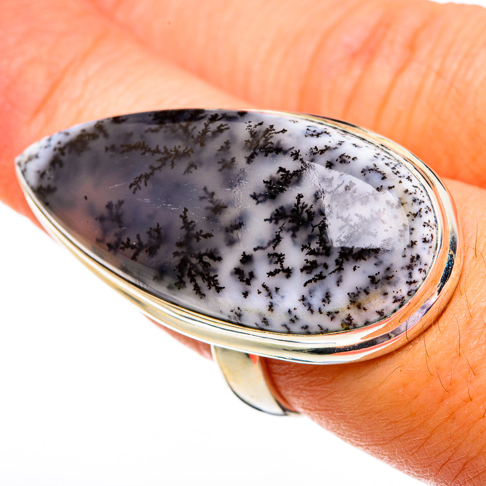 Dendritic Opal Rings handcrafted by Ana Silver Co - RING78560