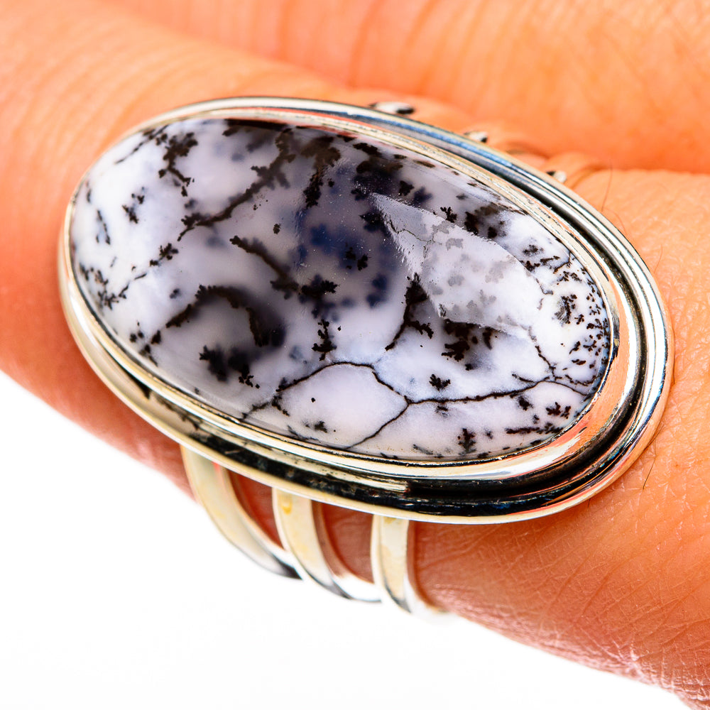 Dendritic Opal Rings handcrafted by Ana Silver Co - RING78561