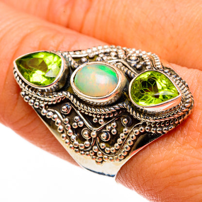 Ethiopian Opal Rings handcrafted by Ana Silver Co - RING78565