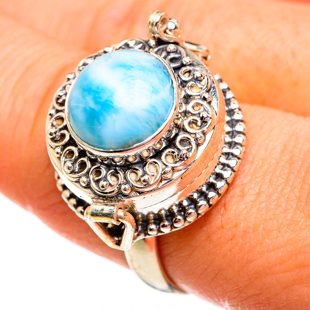 Larimar Rings handcrafted by Ana Silver Co - RING78569
