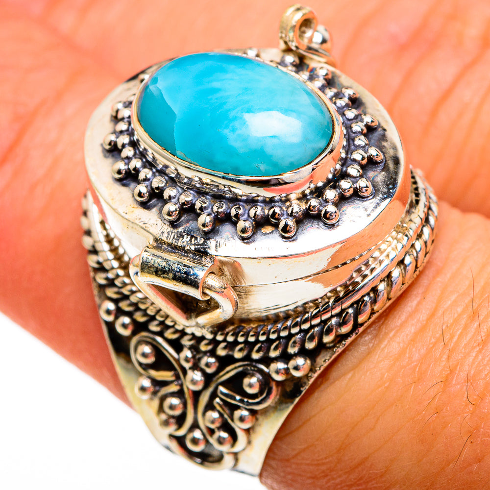 Larimar Rings handcrafted by Ana Silver Co - RING78570