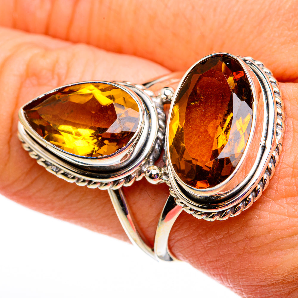 Mandarin Citrine Rings handcrafted by Ana Silver Co - RING78582