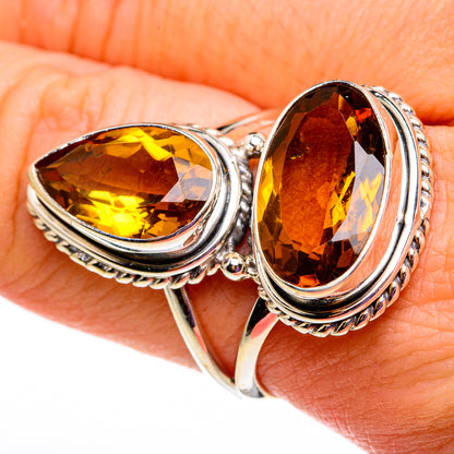 Mandarin Citrine Rings handcrafted by Ana Silver Co - RING78582