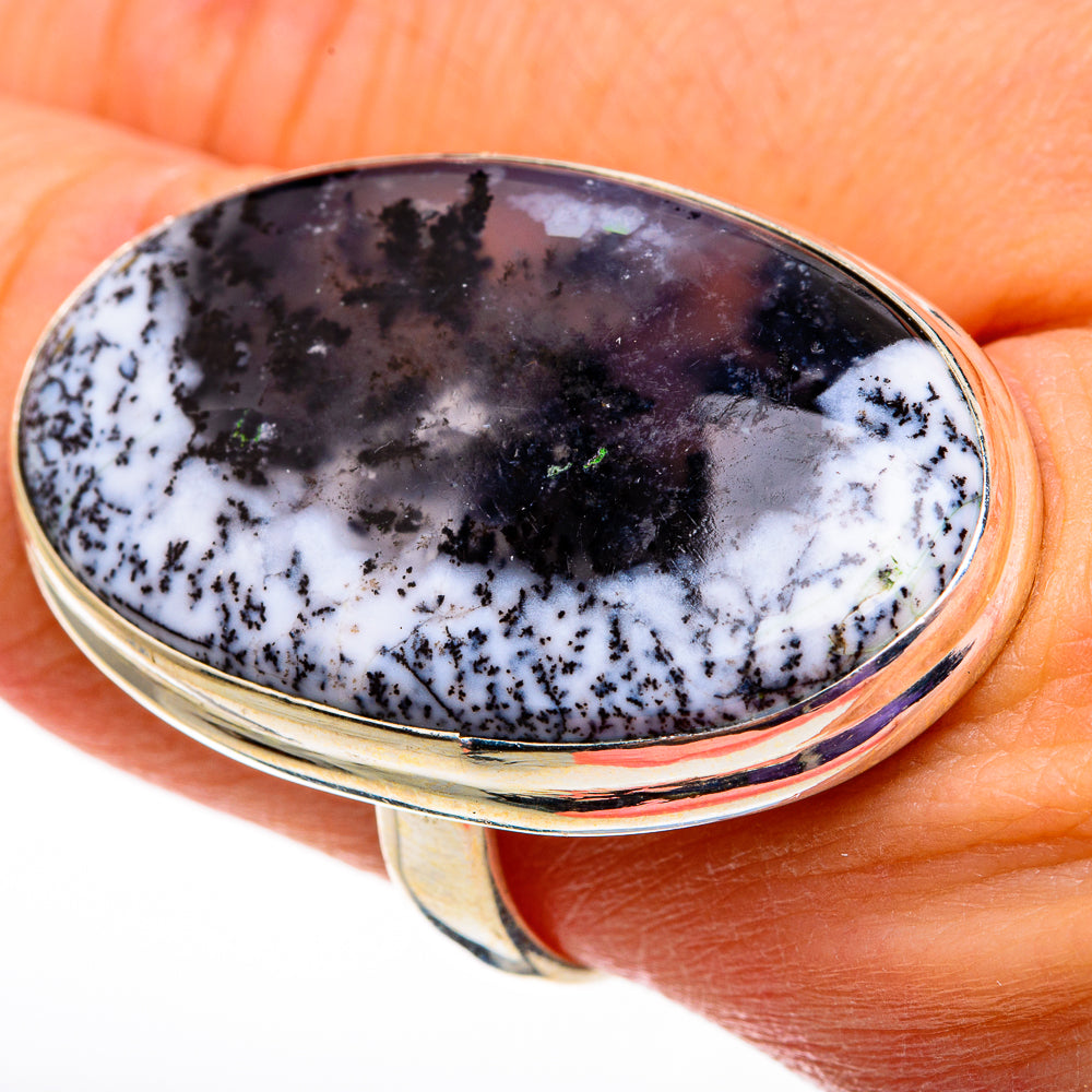 Dendritic Opal Rings handcrafted by Ana Silver Co - RING78589