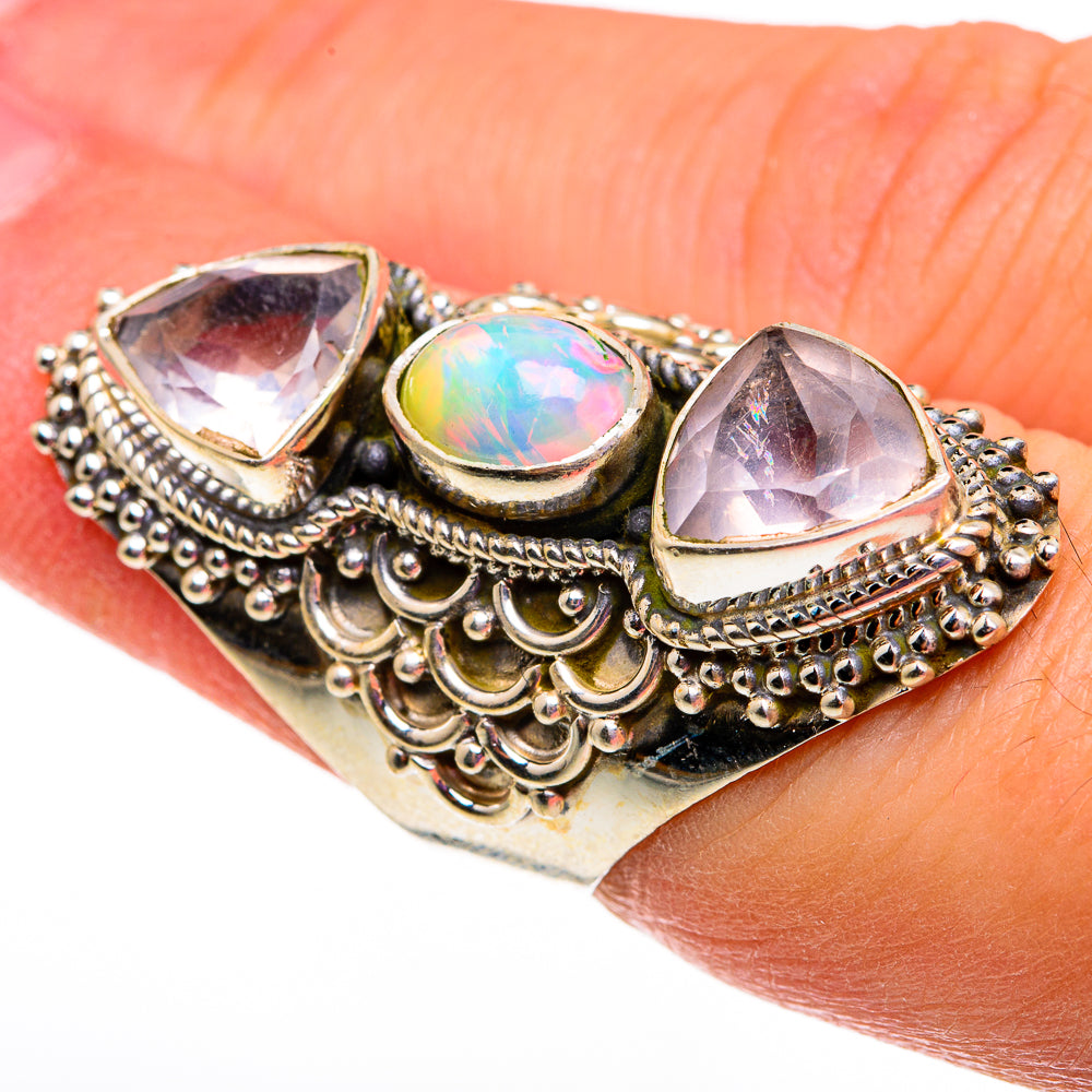 Ethiopian Opal Rings handcrafted by Ana Silver Co - RING78592