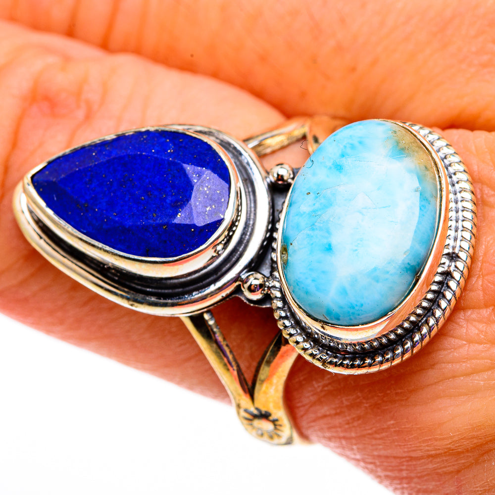 Larimar Rings handcrafted by Ana Silver Co - RING78600