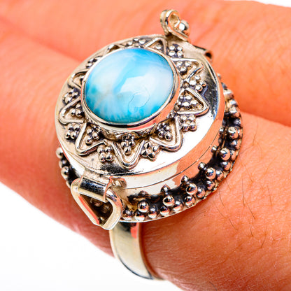 Larimar Rings handcrafted by Ana Silver Co - RING78601