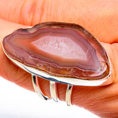 Orange Geode Slice Rings handcrafted by Ana Silver Co - RING78610