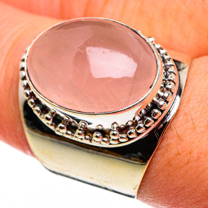 Rose Quartz Rings handcrafted by Ana Silver Co - RING78611