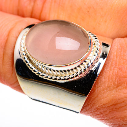 Rose Quartz Rings handcrafted by Ana Silver Co - RING78612