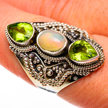 Ethiopian Opal Rings handcrafted by Ana Silver Co - RING78617