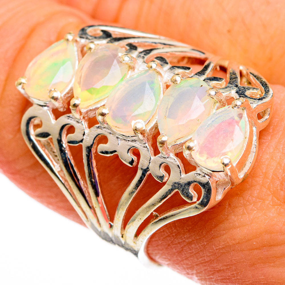 Ethiopian Opal Rings handcrafted by Ana Silver Co - RING78620