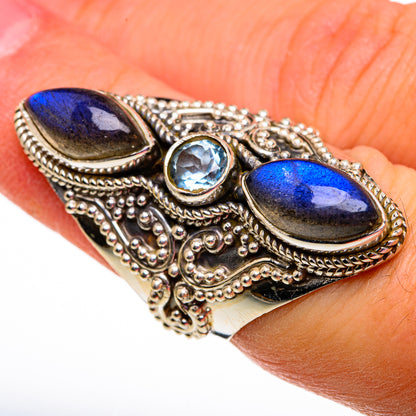 Labradorite Rings handcrafted by Ana Silver Co - RING78625