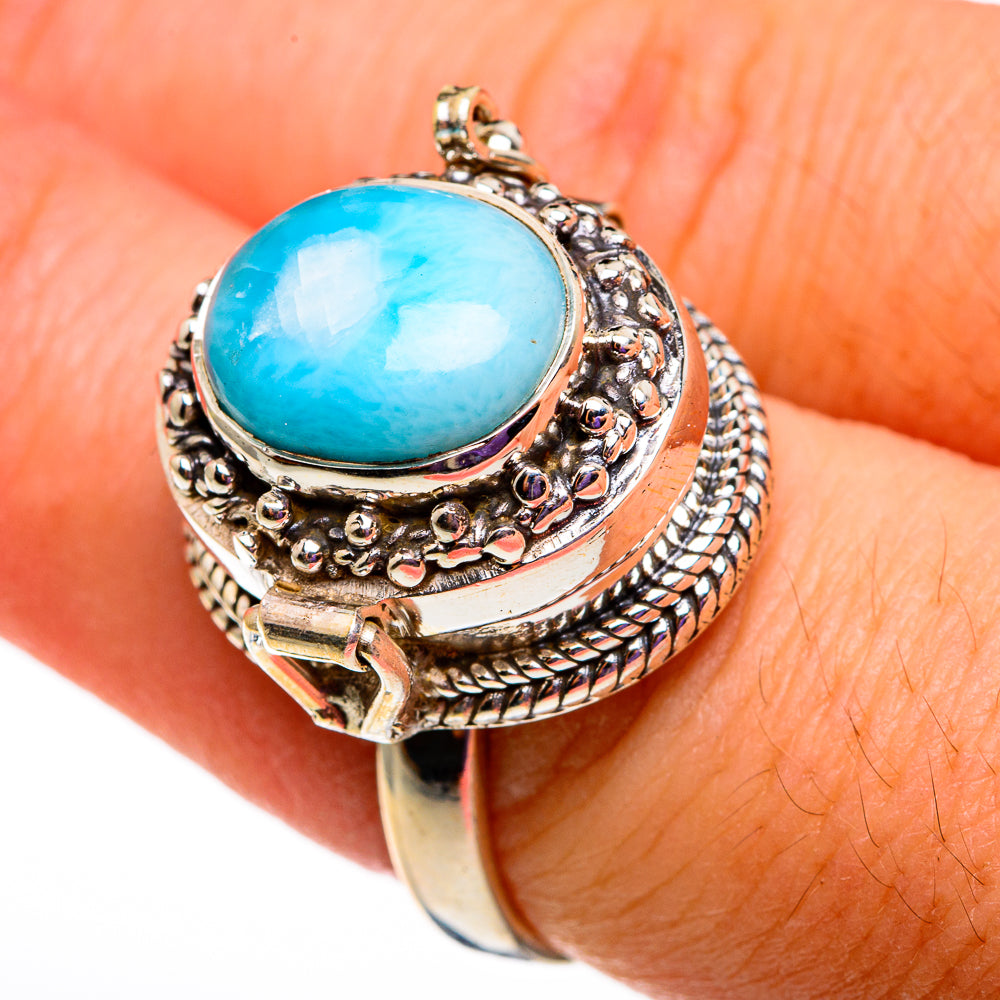 Larimar Rings handcrafted by Ana Silver Co - RING78626