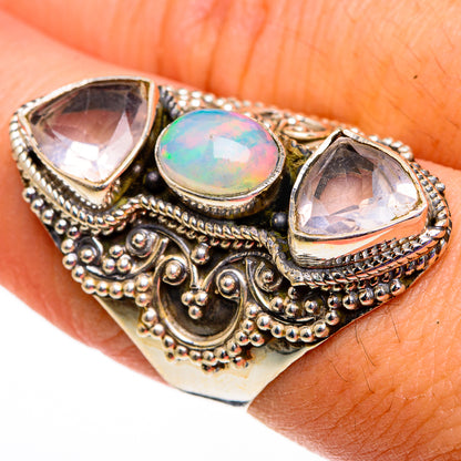 Ethiopian Opal Rings handcrafted by Ana Silver Co - RING78640