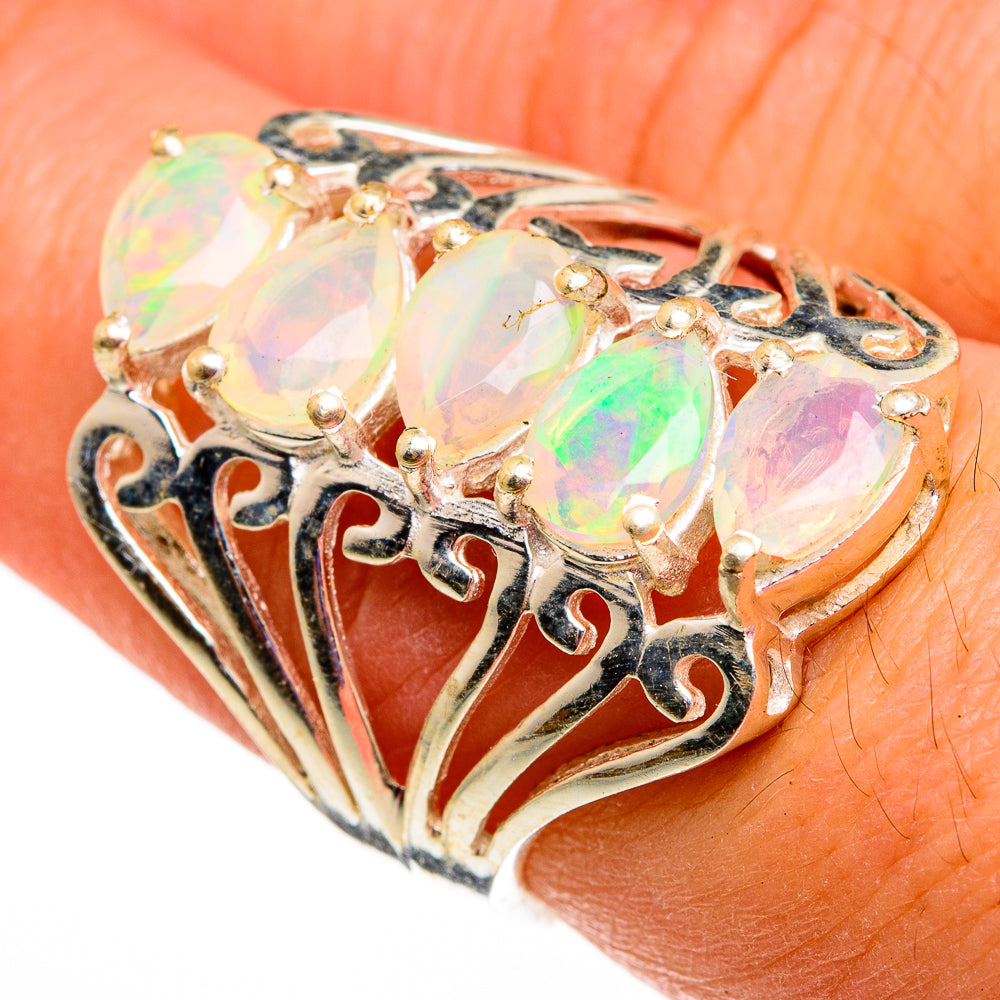 Ethiopian Opal Rings handcrafted by Ana Silver Co - RING78643