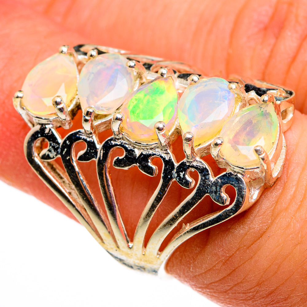 Ethiopian Opal Rings handcrafted by Ana Silver Co - RING78647