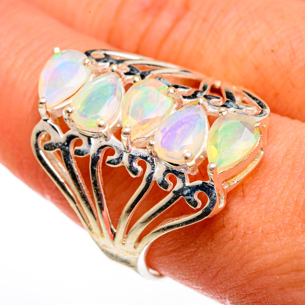 Ethiopian Opal Rings handcrafted by Ana Silver Co - RING78654