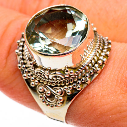 Green Amethyst Rings handcrafted by Ana Silver Co - RING78657