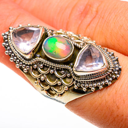 Ethiopian Opal Rings handcrafted by Ana Silver Co - RING78659