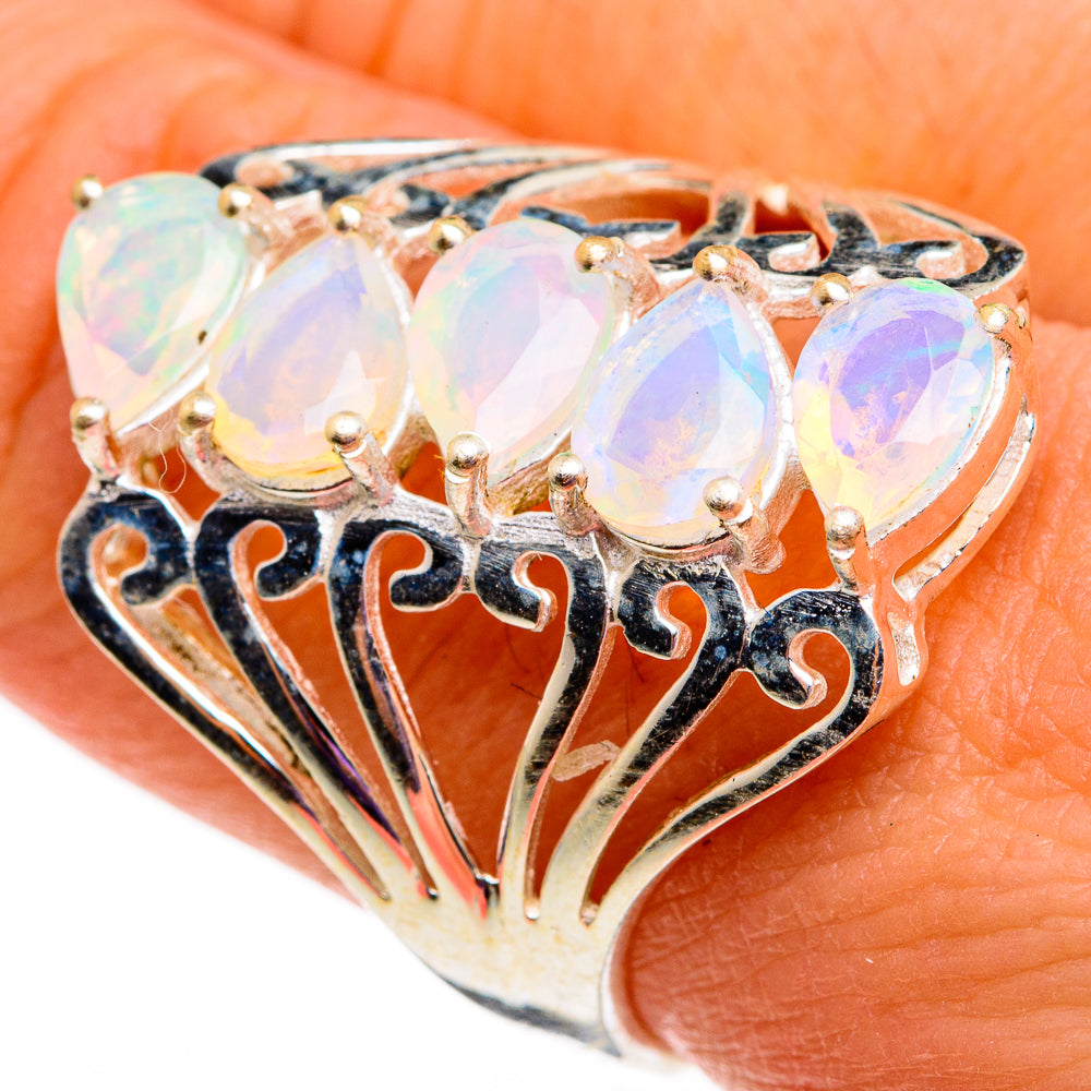 Ethiopian Opal Rings handcrafted by Ana Silver Co - RING78660