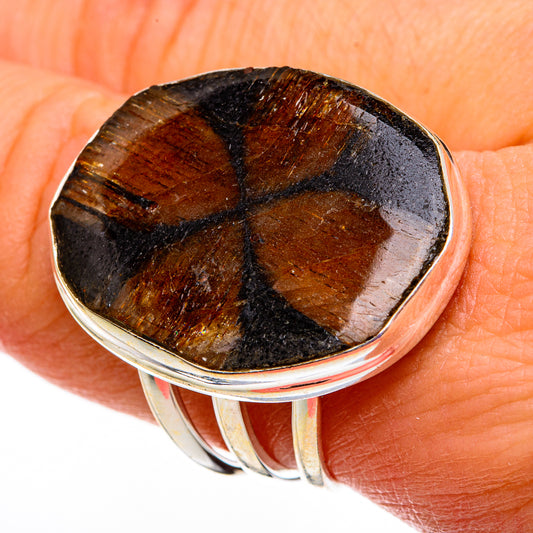 Chiastolite Rings handcrafted by Ana Silver Co - RING78662