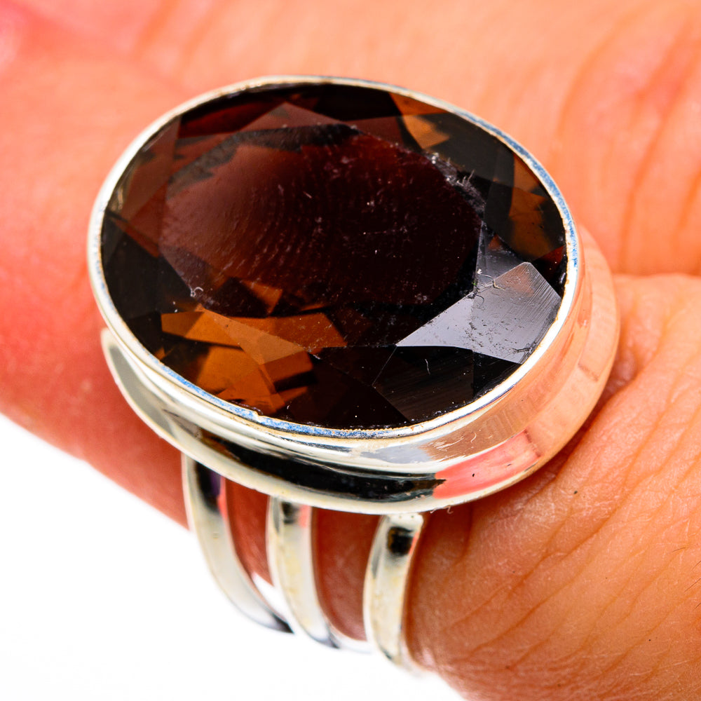 Smoky Quartz Rings handcrafted by Ana Silver Co - RING78663