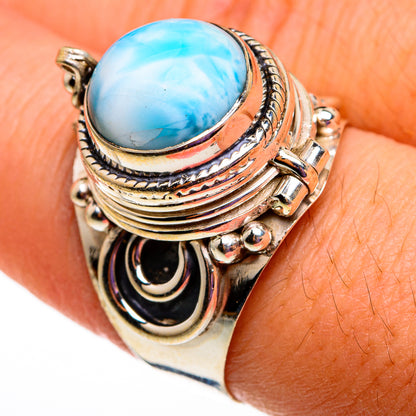 Larimar Rings handcrafted by Ana Silver Co - RING78665