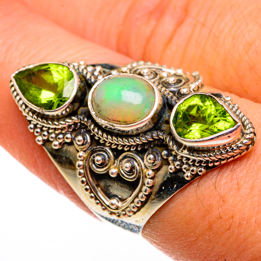 Ethiopian Opal Rings handcrafted by Ana Silver Co - RING78668