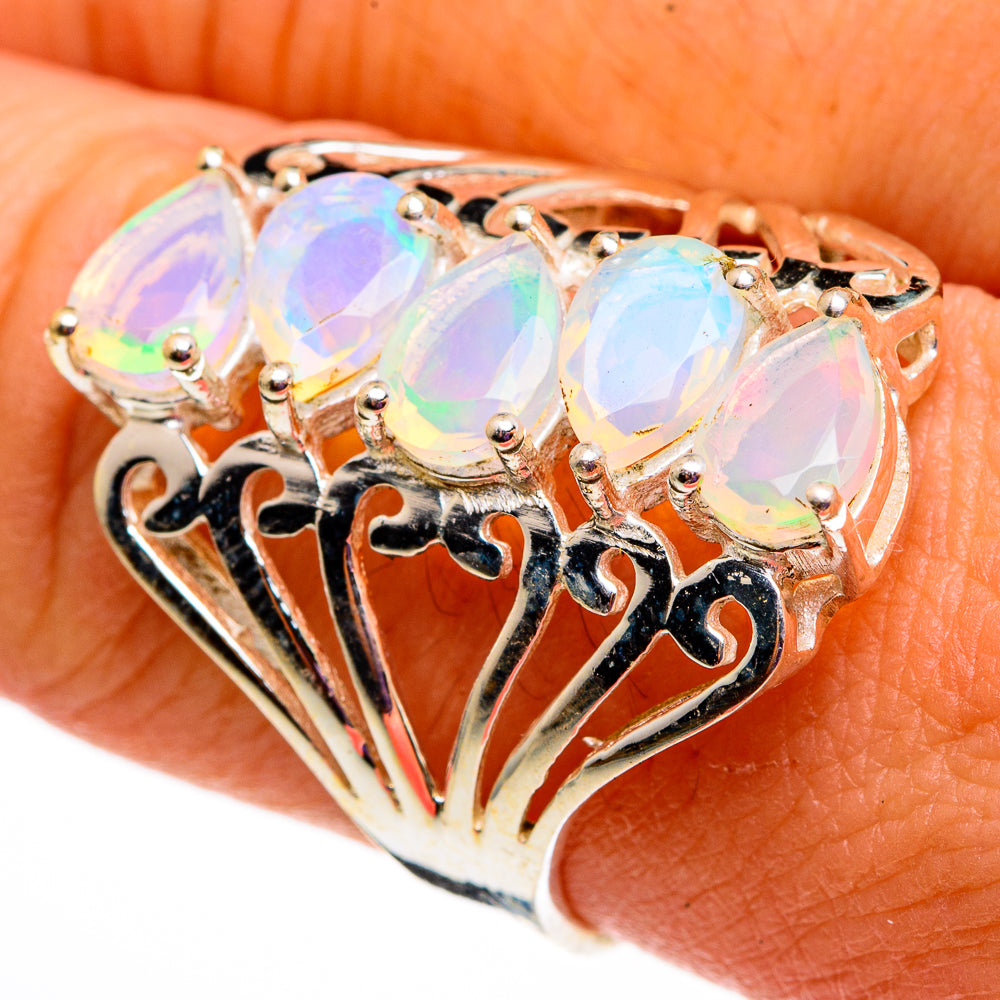 Ethiopian Opal Rings handcrafted by Ana Silver Co - RING78675