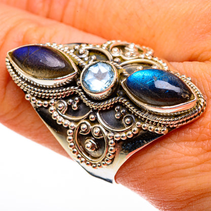 Labradorite Rings handcrafted by Ana Silver Co - RING78678