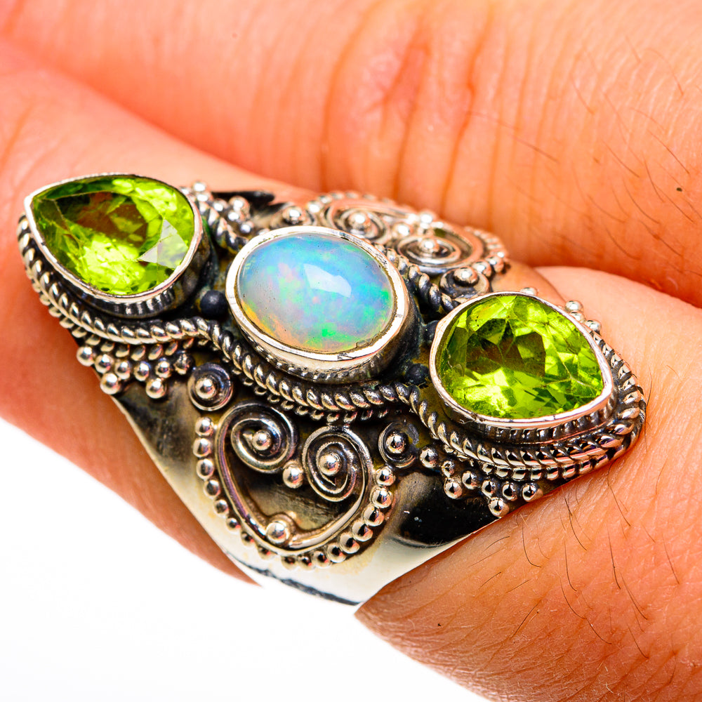 Ethiopian Opal Rings handcrafted by Ana Silver Co - RING78683