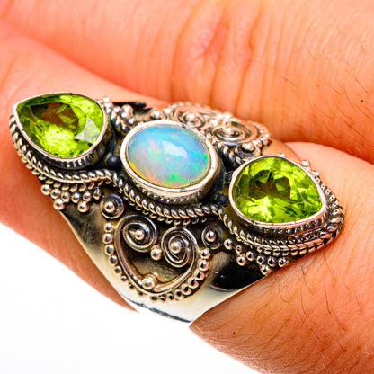 Ethiopian Opal Rings handcrafted by Ana Silver Co - RING78683