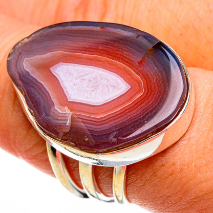 Botswana Agate Rings handcrafted by Ana Silver Co - RING78685