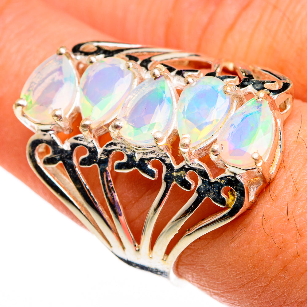 Ethiopian Opal Rings handcrafted by Ana Silver Co - RING78688