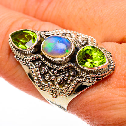 Ethiopian Opal Rings handcrafted by Ana Silver Co - RING78689