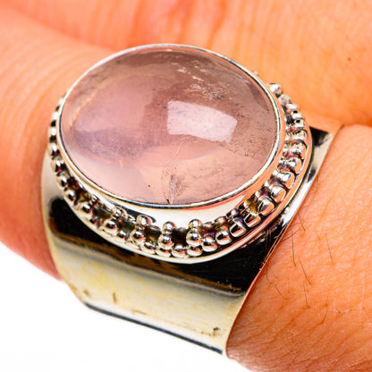 Rose Quartz Rings handcrafted by Ana Silver Co - RING78694