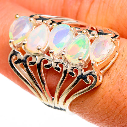 Ethiopian Opal Rings handcrafted by Ana Silver Co - RING78696