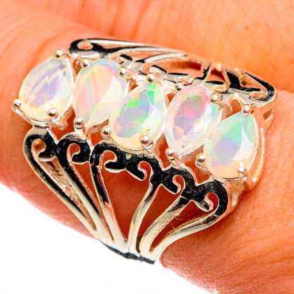 Ethiopian Opal Rings handcrafted by Ana Silver Co - RING78700