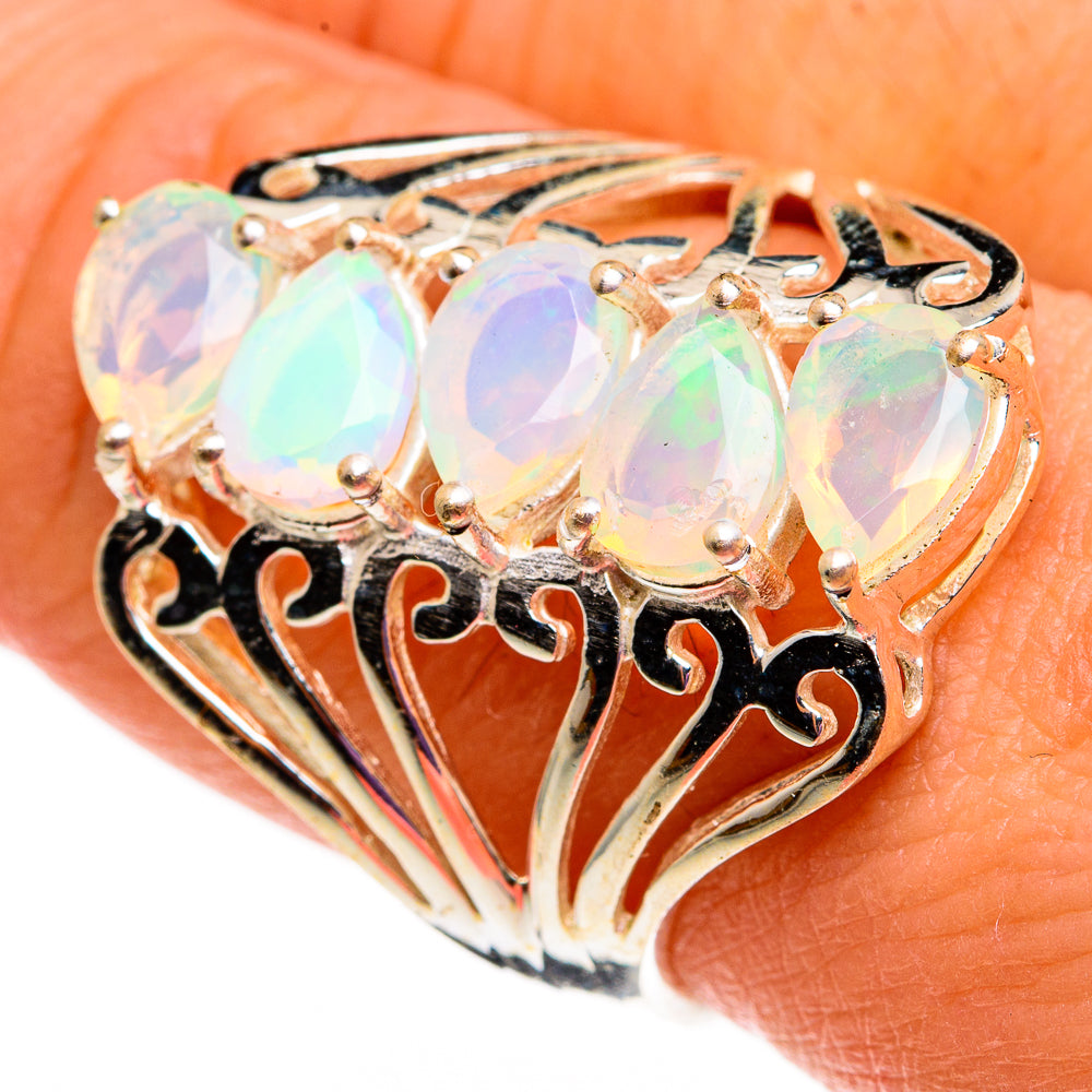 Ethiopian Opal Rings handcrafted by Ana Silver Co - RING78707