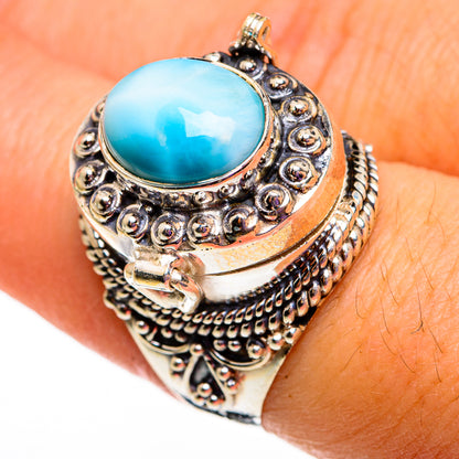 Larimar Rings handcrafted by Ana Silver Co - RING78712