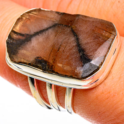 Chiastolite Rings handcrafted by Ana Silver Co - RING78724