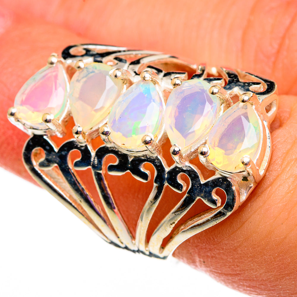 Ethiopian Opal Rings handcrafted by Ana Silver Co - RING78730