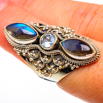 Labradorite Rings handcrafted by Ana Silver Co - RING78731