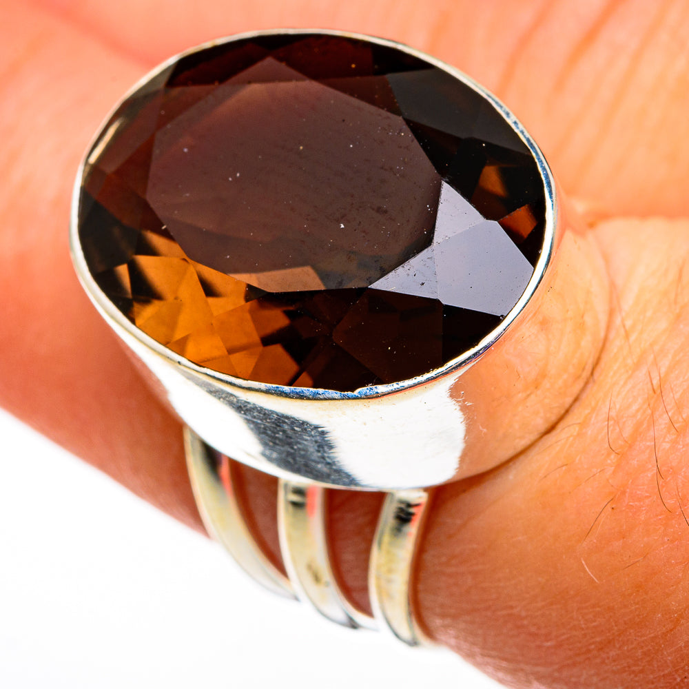 Smoky Quartz Rings handcrafted by Ana Silver Co - RING78732