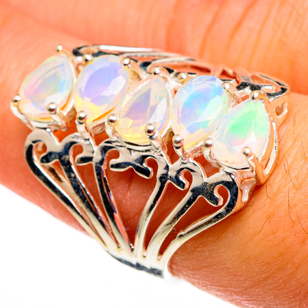 Ethiopian Opal Rings handcrafted by Ana Silver Co - RING78734