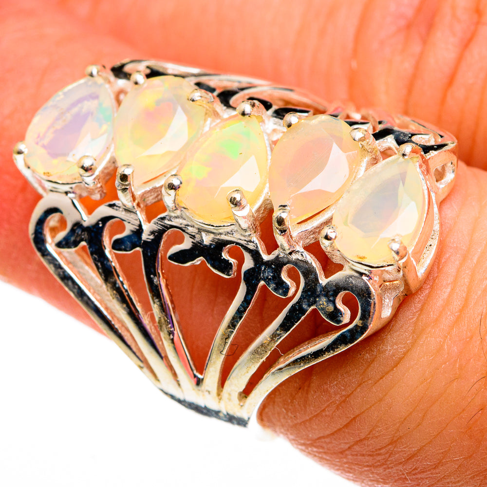 Ethiopian Opal Rings handcrafted by Ana Silver Co - RING78738