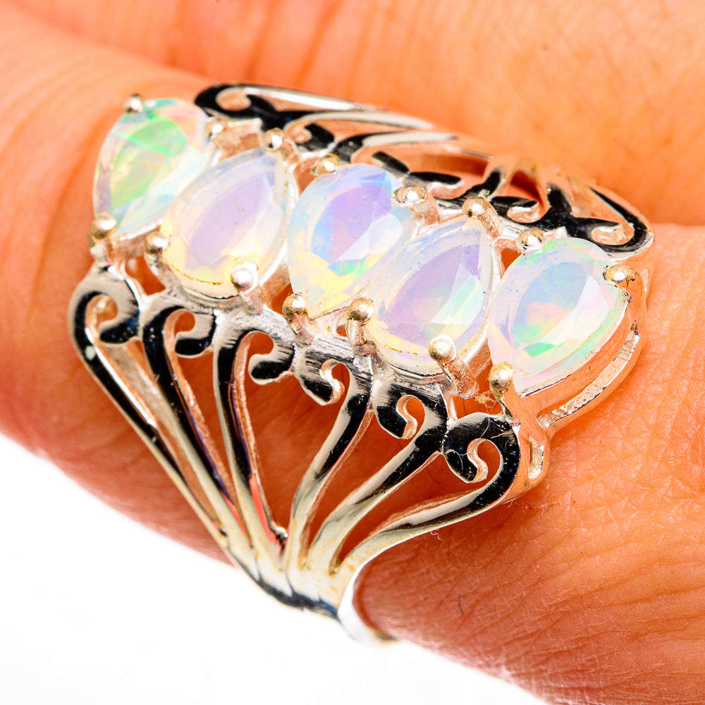 Ethiopian Opal Rings handcrafted by Ana Silver Co - RING78740